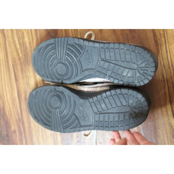 Nike Dunk Low CL Khaki & Black Plaid SB 304714-017 Size 10